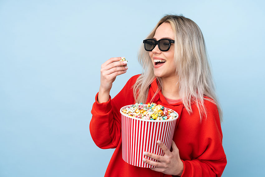 Palomitas para el cine en Nueva York en agosto de 2023