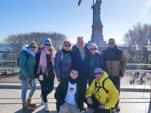 Viaje de diciembre de 2023 con Te Llevo a Nueva York - Foto tomada durante el viaje del 14 al 22 de diciembre de 2023 con nuestros viajeros de Te Llevo a Nueva York